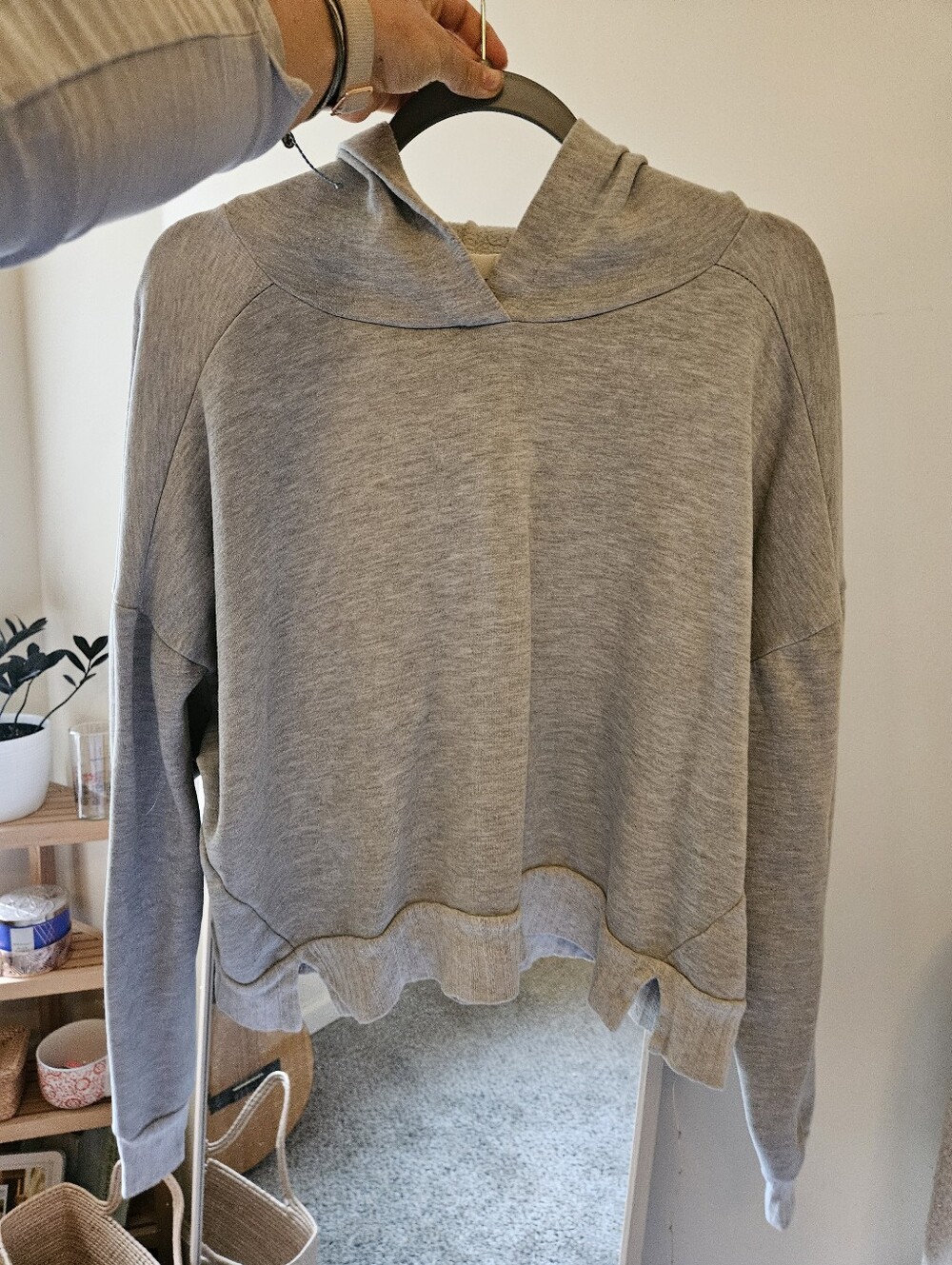 Socialite Gray Hooded Sweatshirt